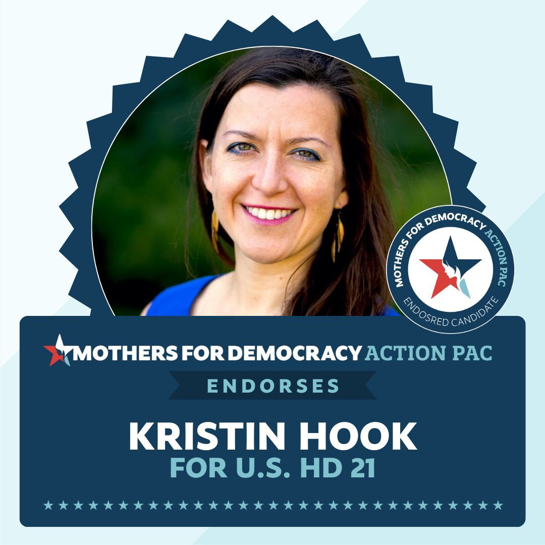 We're so proud to endorse Kristin Hook for Texas' 21st district in the U.S. House of Representatives!