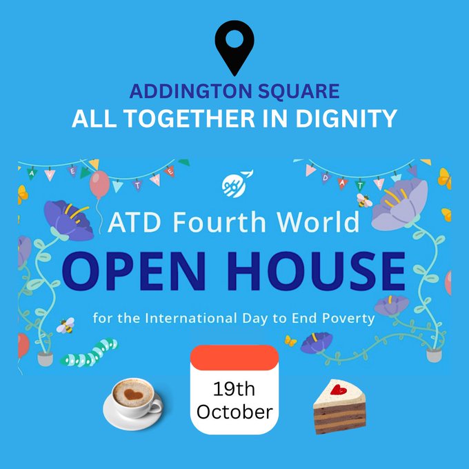 And if you want to be inspired beyond tomorrow, join <a href="/ATDFourthWorld/">ATD Fourth World UK</a> for their #OpenDay at Addington Square #London to learn more about their amazing work and activists!
.
Saturday 19 October!
.
5/5