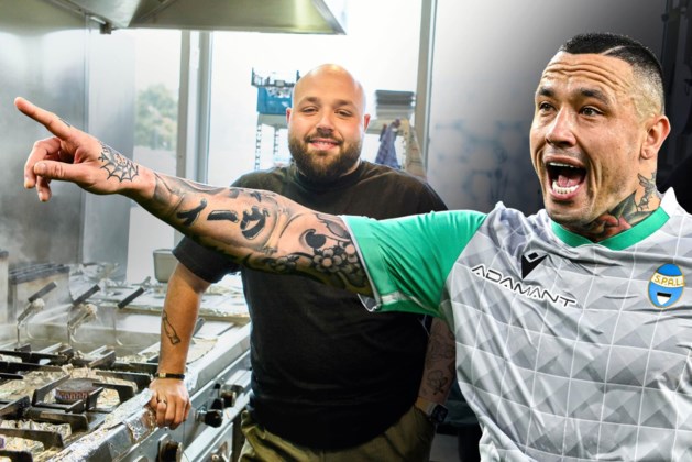 gvasport's tweet photo. Hoe Antwerpse amateurploeg Radja Nainggolan wist te strikken: “300.000 euro per jaar? Bij ons speelde hij mee in ruil voor een gratis pasta met zeevruchten én uit liefde voor het spelletje” https://t.co/rglzXGVwFi https://t.co/tjuw5yMqOf