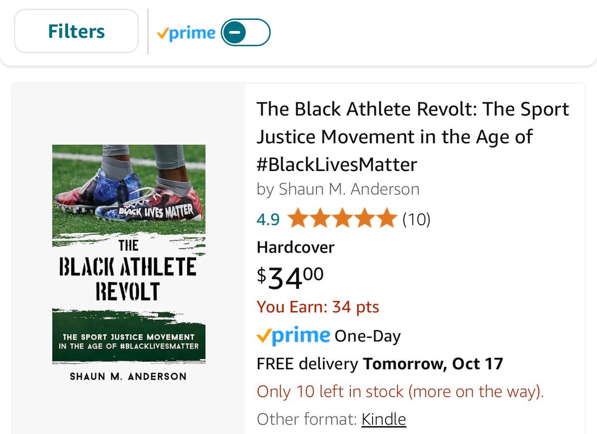SMAndersonPhD's tweet photo. Thankful to @RLPublisher and @CoriolisCo for the hard work in making this book happen! Over a year later and it is still selling out on multiple platforms! This is #dope! Get yours today! #AcademicChatter #KnightChair #athleteactivism #sportjustice #policyreform https://t.co/GnHCM3d4Y7