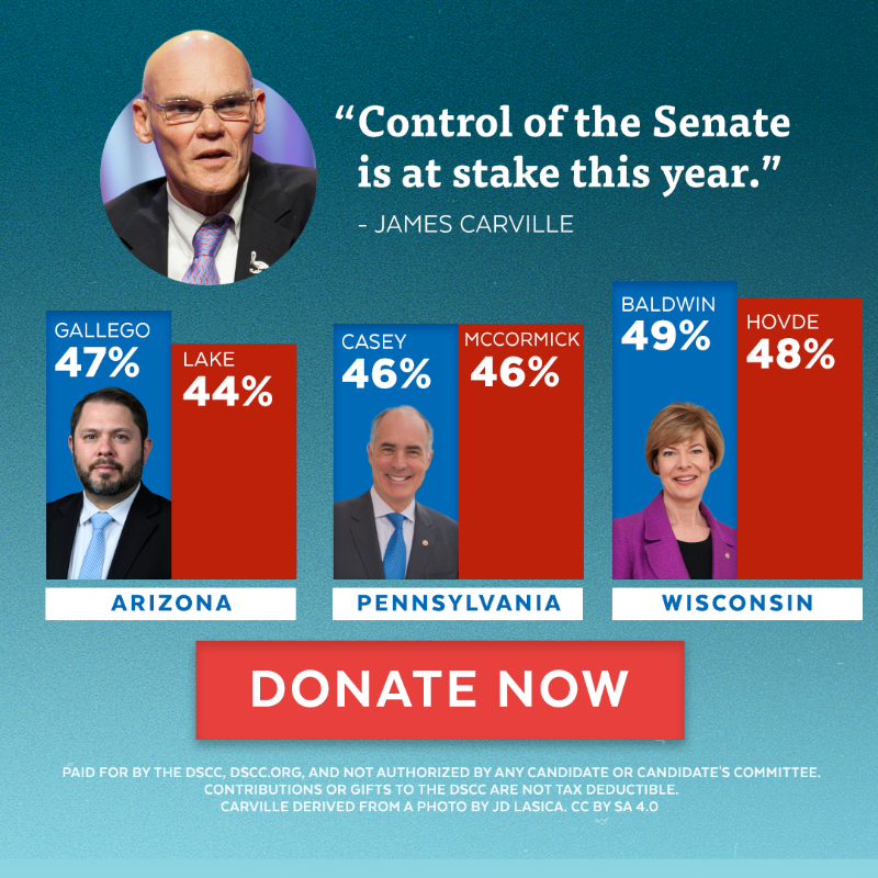 dscc's tweet photo. Have you seen how close the polls are?