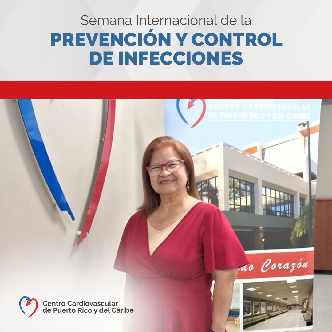 Felicidades en esta, la Semana Internacional de la Prevención y Control de Infecciones, a nuestra coordinadora María Guzmán Marcano. Su compromiso y dedicación redundan en el bienestar de nuestra Institución. 

Es usted de todo corazón.♥️
