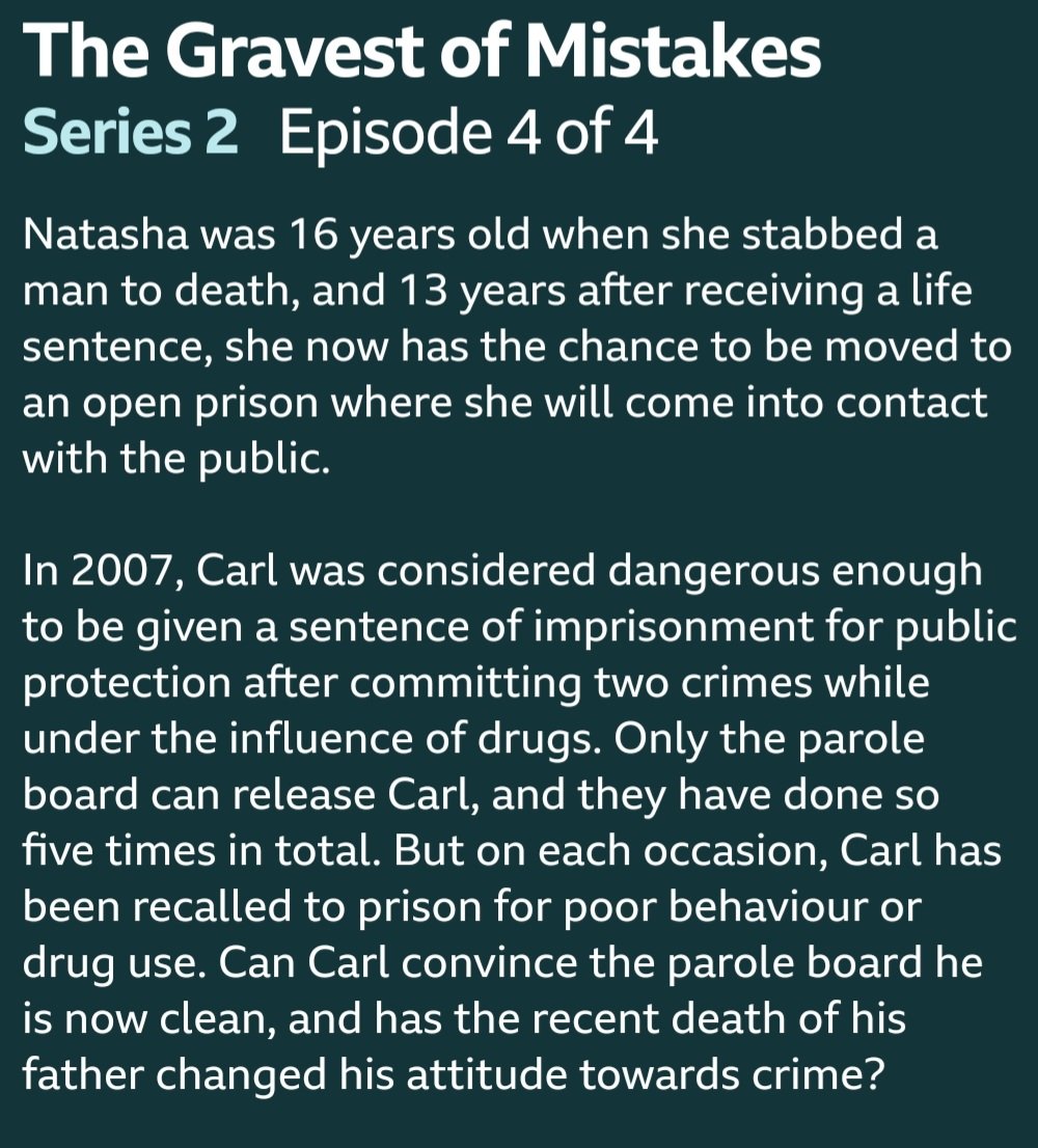 The Secret Diary Of A Parole Board Member tweet media