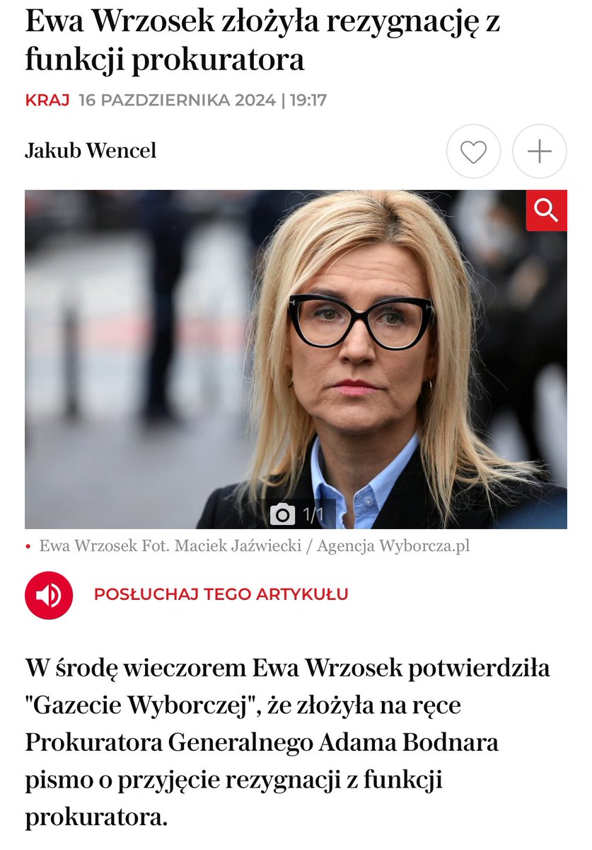 Ewa0909Ewa's tweet photo. Coś niepojętego: 
Prokurator Ewa Wrzosek przetrwała PiS i Ziobrę, nie poddała się.
Dziś, w demokratycznej Polsce rezygnuje z pracy. 
@Adbodnar. Ewa Wrzosek to dla nas symbol walki o praworządność‼️@e_wrzosek https://t.co/FCAoTXTfV0