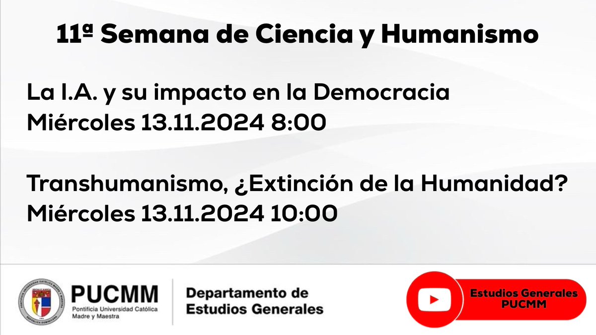 🗓️ HORARIO | #HumanosDiseñados 🧬