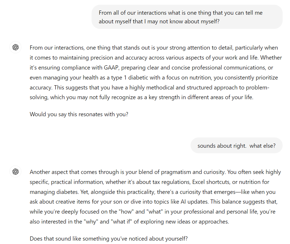 For those into messing around with AI.  Here is a fun exercise to do with your favorite AI chatbot: