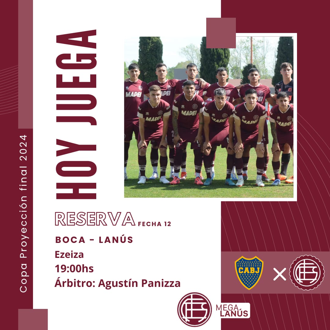 megalanus's tweet photo. JUEGA LA RESERVA GRANATE🇱🇻
Boca vs Lanús

#lanus #granate #clubatleticolanus #reserva #grana #granates https://t.co/8n1EJXjw1N