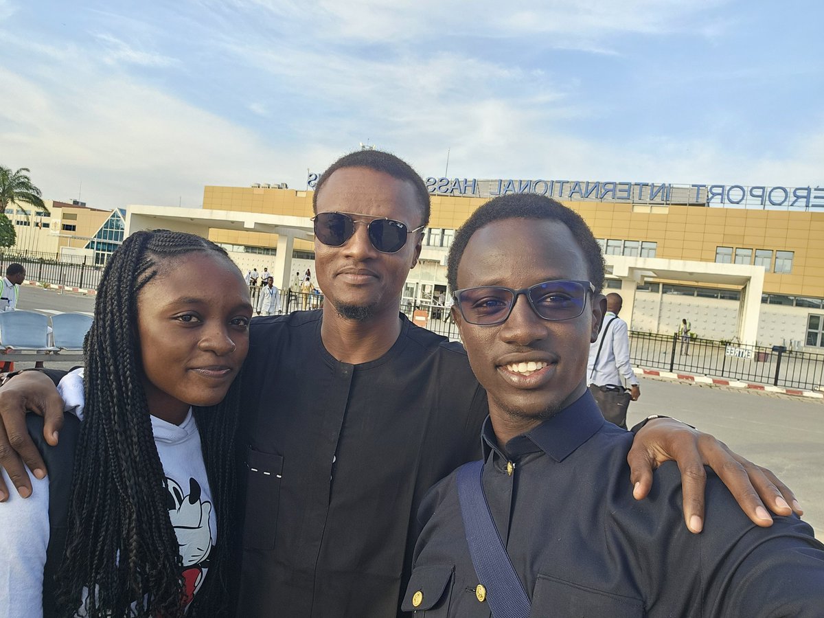DrHassane90's tweet photo. #Voye
Nos laureats sont bien arrivés à destination.
Nous leur souhaitons un très bon séjour à Dakar.
En avant c'est devant !
#FutureTeamTchad
@amibiaka @assouyouti @Achta_M_Saleh @ahmad_makaila @mamadou @Mht__Abdoulaye @RichardBatna @ASAHAGGAR https://t.co/sRpqMJAyWc