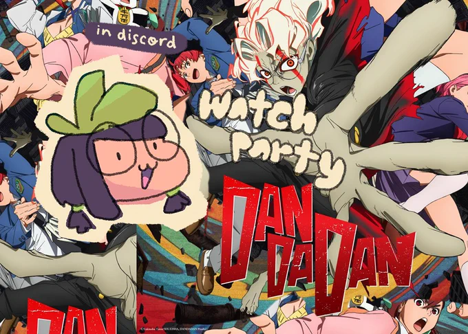 Friday Watch Party!!  (๑・ᴗ・๑)੭⁾⁾ Anime Club in my discord is BACK YA'LL We're watching Dandadan!!!!! (and also Arcane S1)➜ This Friday Oct 18th➜ Ep 1 &amp; Ep 2➜ 8:30pm EST / 5:30pm PST Link to my cute discord filled with cuties down belowPls Turn off Mic when you join 
