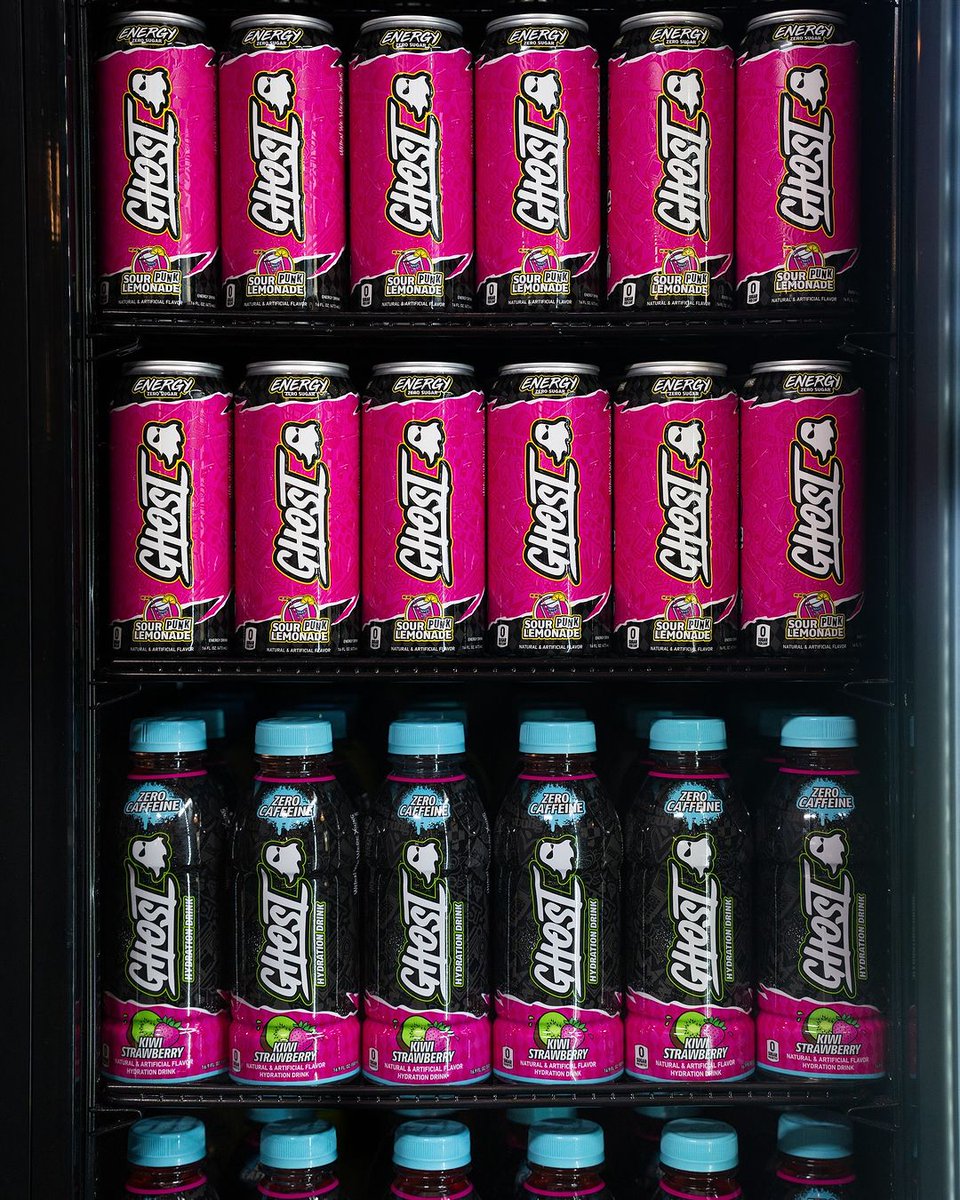 GhostLifestyle's tweet photo. Well, if you wanted ENERGY, that’s all you had to say... 🎶

Head to the GHOST® App to enter for a chance to WIN a fully stocked GHOST® MINI FRIDGE. https://t.co/7VTFKHuxUR