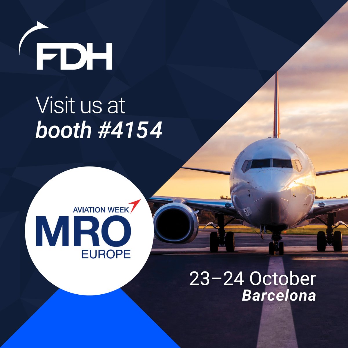 Join us next week at <a href="/AvWeekEvents/">Aviation Week Events</a>' MRO Europe! Our commercial aftermarket team will be at booth 4154 showcasing how FDH Aero is simplifying the supply chain by integrating local teams and locally sourced products with global scale and efficiency.

#MROEurope #MROE