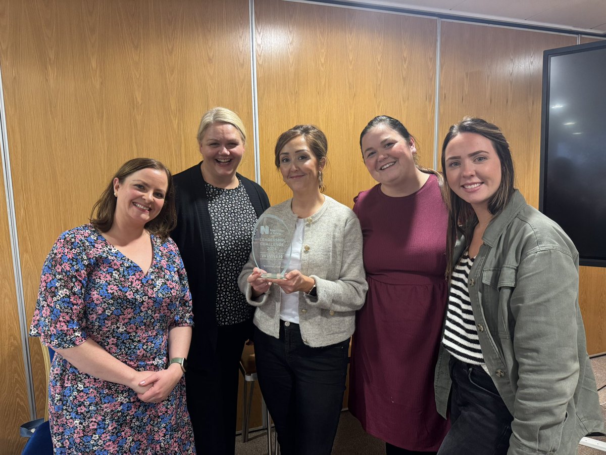 NicoleHawe112's tweet photo. #TeamNORTH  are the winning team today at the RCN Leadership Challenge today! Delighted to be part of the winning team, which went up against teams from the other 4 trusts! What a great days experience @JacquiArmstro10 
@PetraCorr @NHSCTrust @MHNursesNI @theRCN @richbaksRotchie https://t.co/HCUjfPvGYr