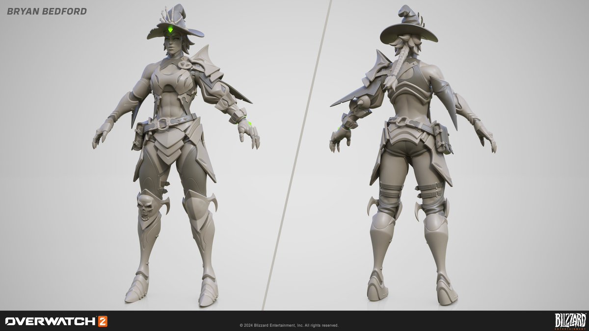 Happy New Overwatch Season!
Finally starting to do some proper portfolio updates and first up is of course Junker Queen! She’s always been a personal favorite and I jumped to work on her witch skin the moment I saw the concept.
💚🐈‍⬛✨

More on Artstation:
artstation.com/artwork/wrrz89