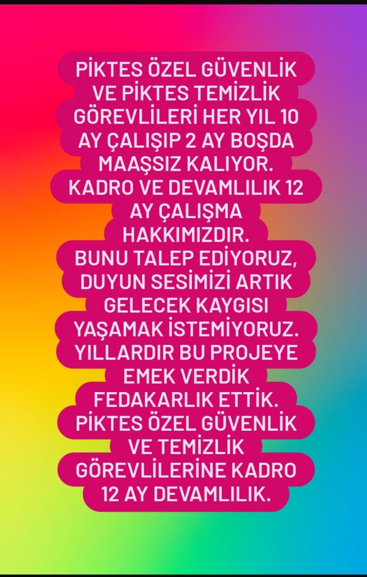 #Piktes Suriyeli Öğrenciler için sağlanan eğitim olanaklarının tamamı Avrupa Birliği Fonlarından sağlanıyor #Piktes Projesi kapsamında çalışan Güvenlik ve temizliklerin sürekli ve devamlı çalışmasını talep ediyoruz #Piktesçalışanlarınakadro  <a href="/Yusuf__Tekin/">Yusuf Tekin</a> <a href="/EUDelegationTur/">AB Türkiye Delegasyonu🇪🇺EU Delegation to Türkiye</a>