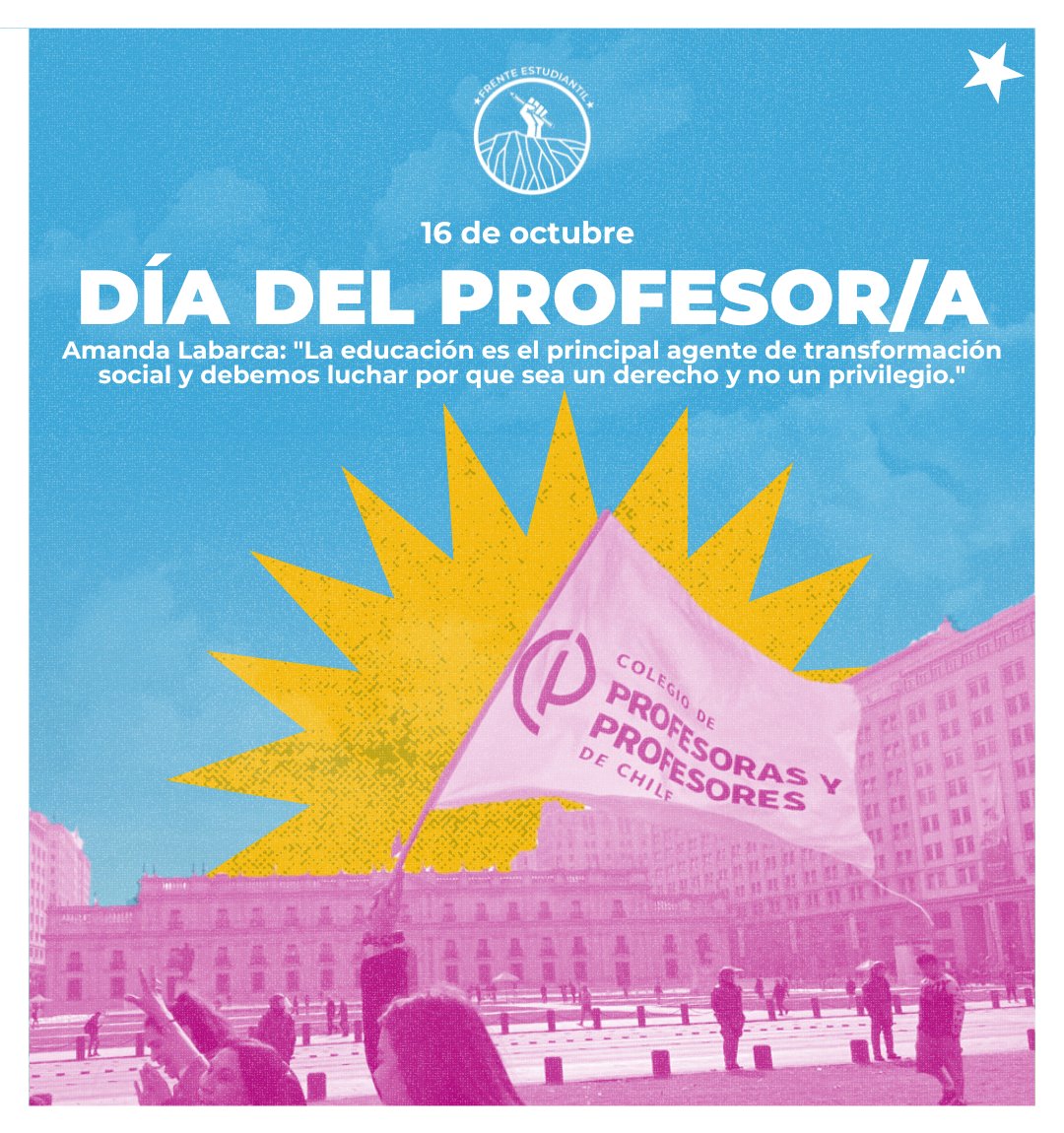 En este Día del Profesor/a, rendimos homenaje a quienes con vocación y entrega construyen el futuro de Chile. Como Amanda Labarca expresó, la educación es el motor de la transformación social.