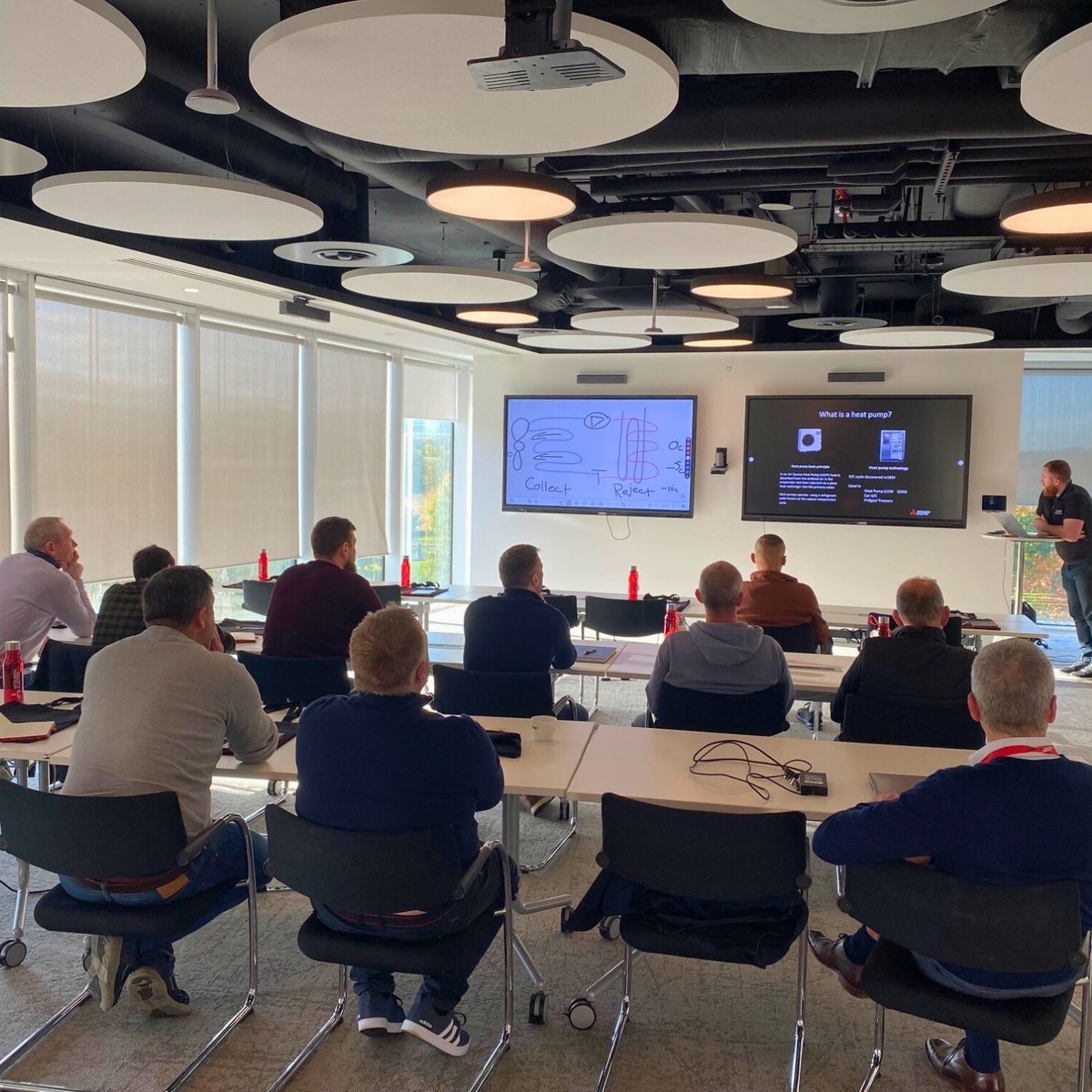 systems_se's tweet image. Our Dublin Crew attended the &quot;Mitsubishi Heat Pump&quot; course, learning about design and efficiency in domestic retrofits. 🌱💡 We&apos;re committed to enhancing energy efficiency and improving our clients&apos; quality of life with sustainable heating solutions!
#MitsubishiHeatPump #Ecodan