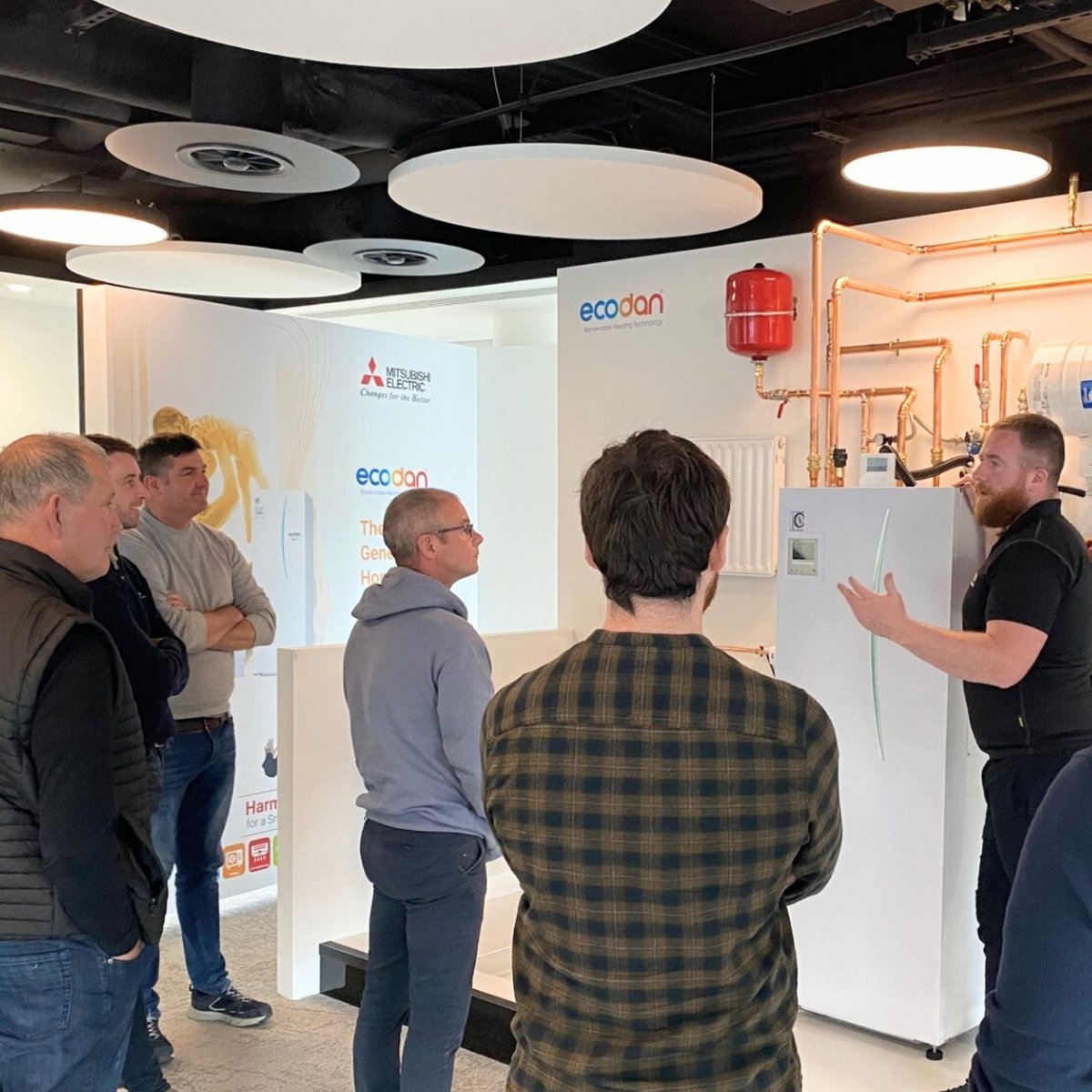 systems_se's tweet image. Our Dublin Crew attended the &quot;Mitsubishi Heat Pump&quot; course, learning about design and efficiency in domestic retrofits. 🌱💡 We&apos;re committed to enhancing energy efficiency and improving our clients&apos; quality of life with sustainable heating solutions!
#MitsubishiHeatPump #Ecodan