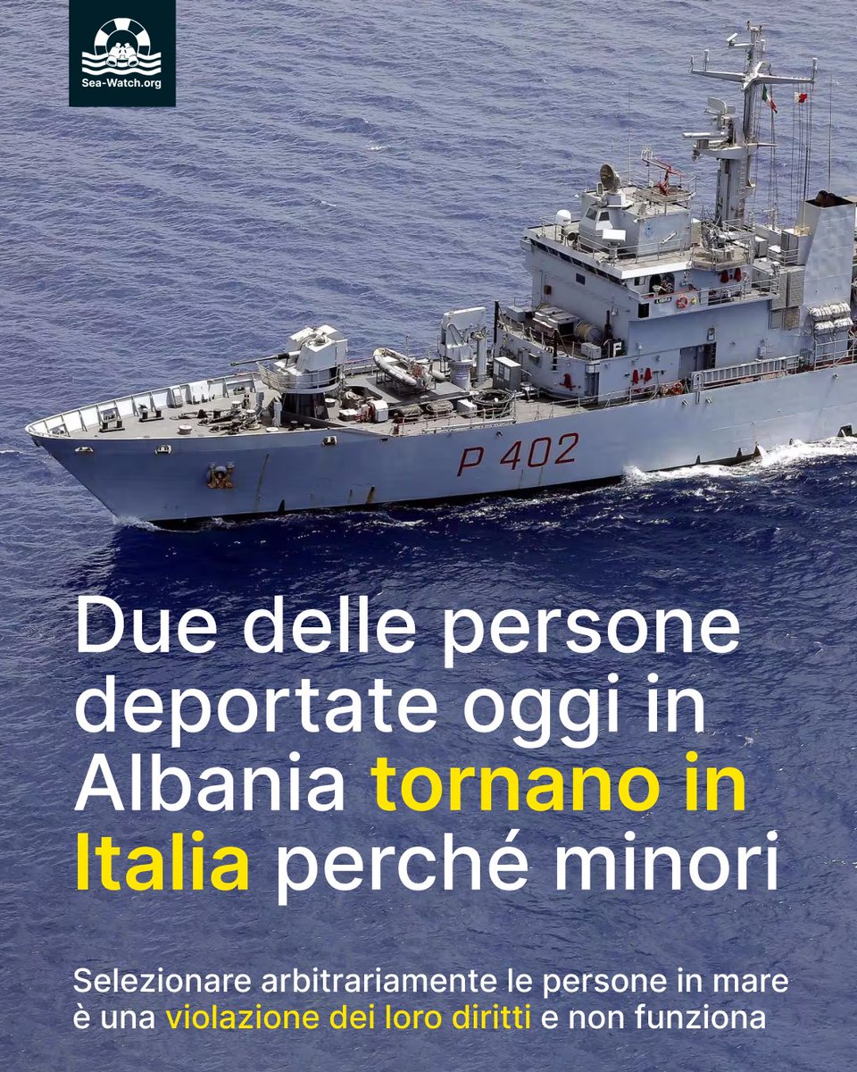 Non bastava la selezione arbitraria fatta in alto mare per sfuggire all’obbligo di accoglierli in Italia. Hanno imbarcato anche due minorenni. 

Ennesima violazione dei diritti dei più fragili.
