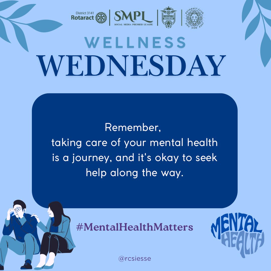 rcsiesse_'s tweet photo. πΈTaking care of your mind is a strength, not a weakness. πͺ
Don't hesitate to seek support when you need it. ππΈ
#YouMatter #MentalHealthJourney
#Mentalwellness #SMPL
#ThoughtfulWednesday
#RotaractSIES #RotaractIndia #fyptwitter https://t.co/Sdb9CydZdx
