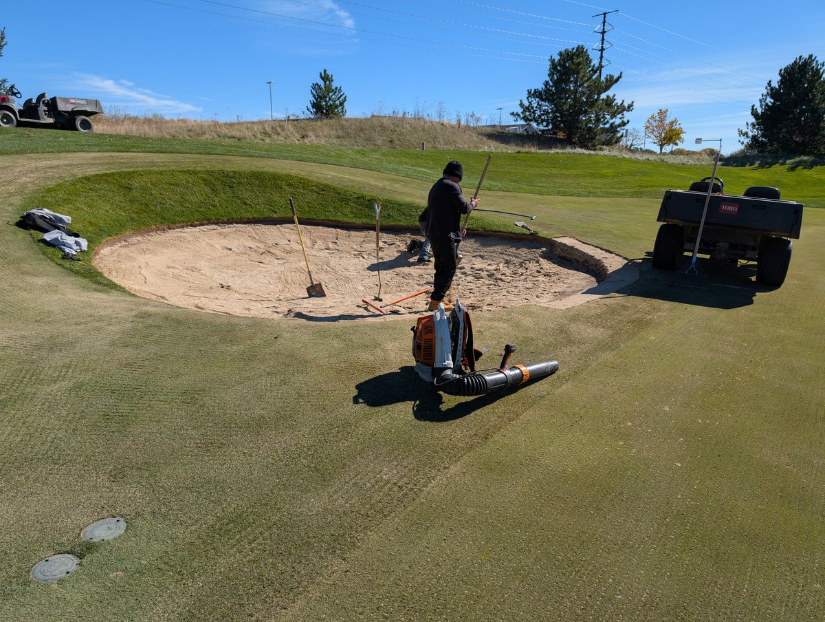 A little bunker restoration today