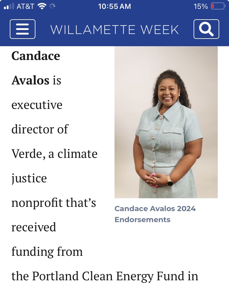 andersem's tweet photo. Q: Out of 100 candidates for Portland council, which one (1) got endorsements from all four citywide newspapers?

A: @candaceforpdx, bringing the people together :) https://t.co/mrBgDfthR8