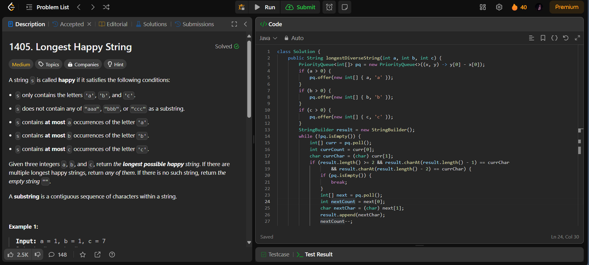 DevGupta4526's tweet photo. Day 41 of #CodeDaily &amp; #CoreSubjects 💻

✅ Solved the #LeetCode problem: Longest Happy String (Too Many Heap Ques)
🔍 Learned more about React Native
Onward and upward! 🚀

#100DaysOfCode #LeetCodeChallenge #CoreSubjects #ReactNative #CodingJourney https://t.co/a7aMs48Jp1