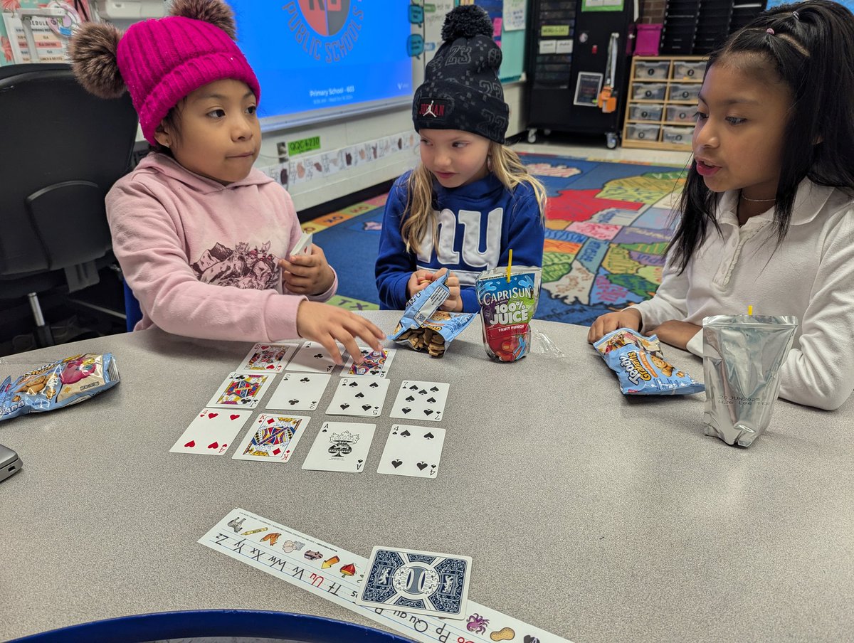 Today's morning tutoring with math games &amp; breakfast snacks ☀️