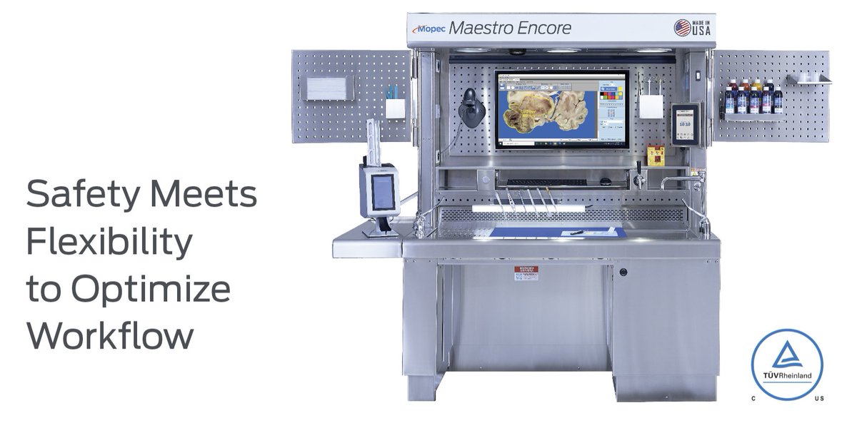 MopecCo's tweet photo. At Mopec, we empower pathology professionals with cutting-edge solutions that advance diagnostic accuracy, safety, research, &amp; education. For over 30 years, we've transformed grossing stations from simple work benches into technology platforms that are vital to your workflow. https://t.co/wRxxmNCdvb