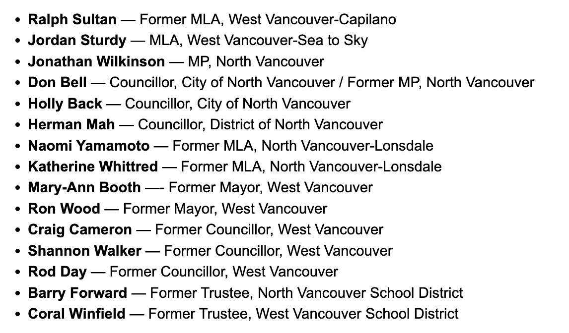 Quite a list of endorsements for <a href="/KirkpatrickWVC/">Karin Kirkpatrick 🇨🇦</a> today