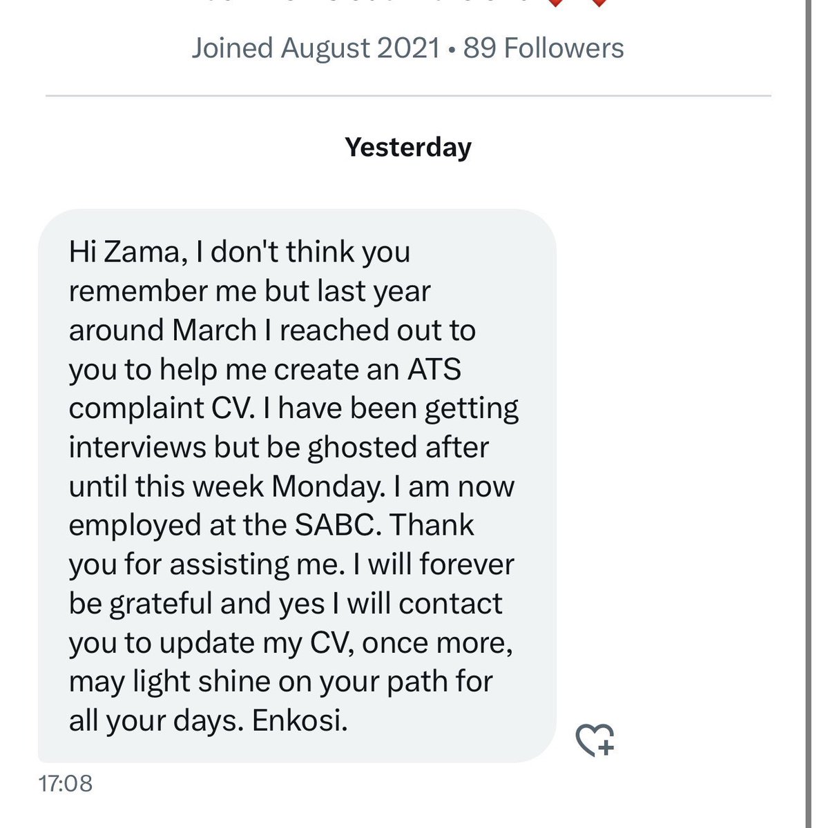 ZamakonkeK's tweet photo. Contact Experts for Professional CV Revamp and Cover Letter at Affordable Prices.

[Services Offered]
▪️Cover Letter R60
▪️Modern Curriculum Vitae from R100
▪️Promotions from R200

Whatsapp link:📲(https://t.co/LL9y1f70d9)  or
DM: @ZamakonkeK

[TESTIMONIALS] https://t.co/UNL5C4EdG6