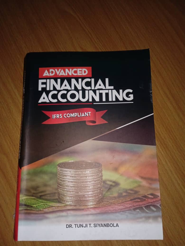 <a href="/AObilana/">Akin Obilana, ICAN Online Tutor</a> Dear Young Accounting Professionals, Practicing Accountants and ICAN students preparing for November 2024 diet,

You can still ace your Advanced Financial Accounting with this IFRS compliant text with 17 advanced topics.

Ready to deliver regardless of your location.