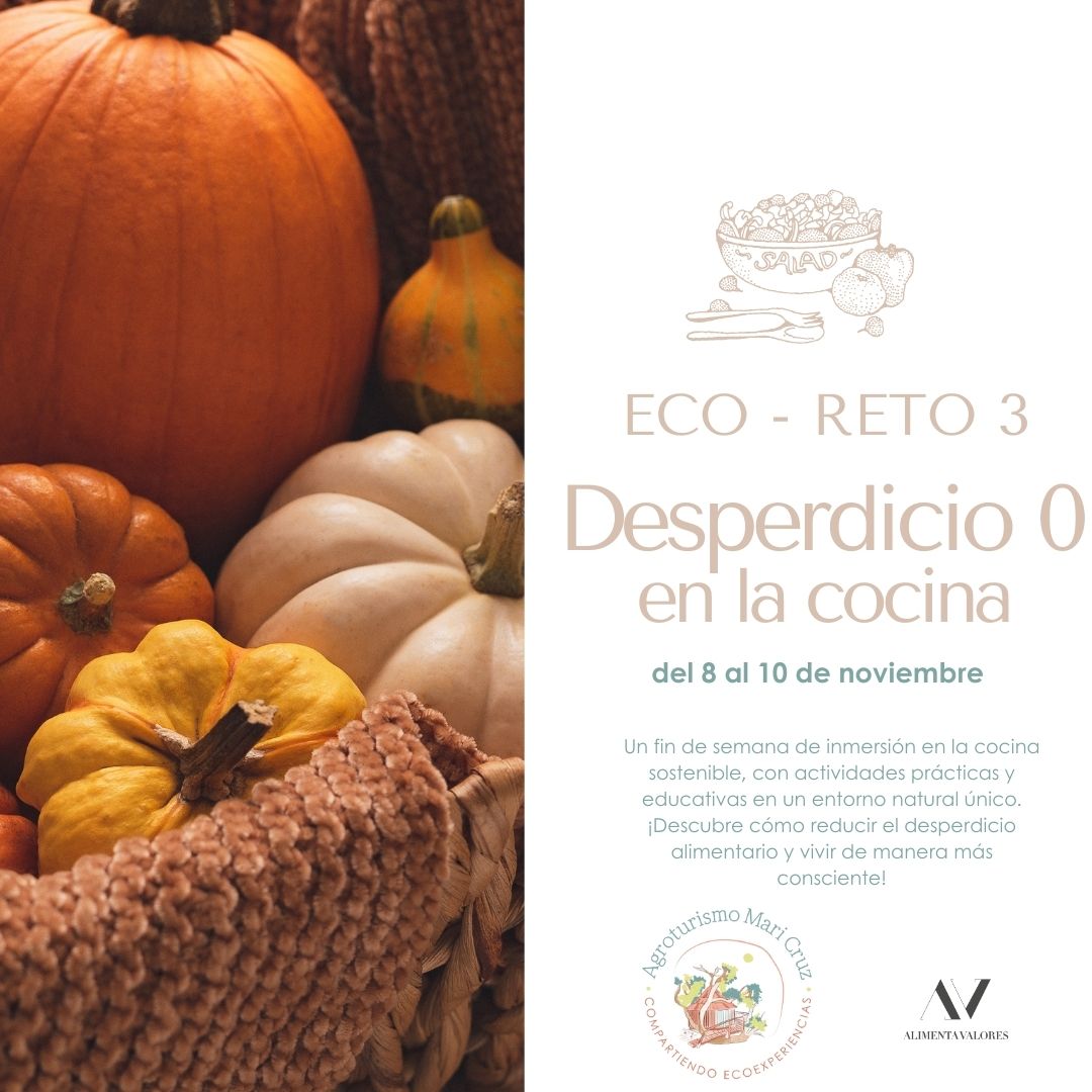 ¿Sabías que cada año se desperdician toneladas de alimentos en nuestros hogares?
¡Esto puede cambiar! 
Vamos a por el Eco Reto 3: Desperdicio 0 en la Cocina, te enseñaremos cómo reducir ese desperdicio y transformar los restos en platos top . Además lo haremos de forma divertida.