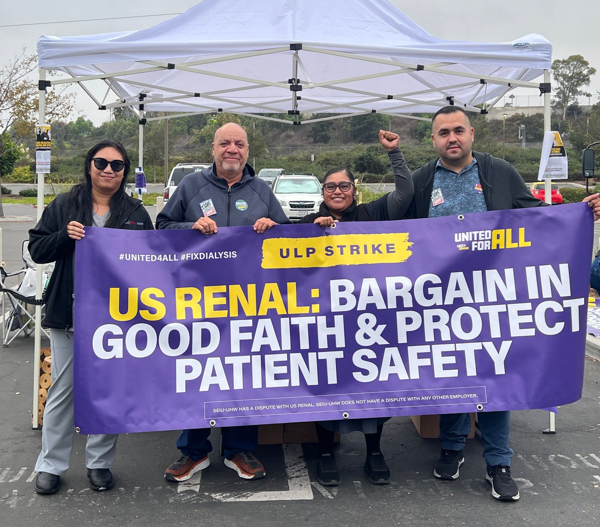 🚨 🚨 🚨 It’s time for <a href="/Fresenius/">Fresenius</a>, @SatelliteHealth, <a href="/DaVita/">DaVita</a>, and <a href="/USRenalCare/">U.S. Renal Care</a> executives to listen up: stop breaking the law with unfair labor practices! Stop union-busting and retaliating against frontline healthcare workers who stand up for their rights. 📣 🗣️ #FixDialysis