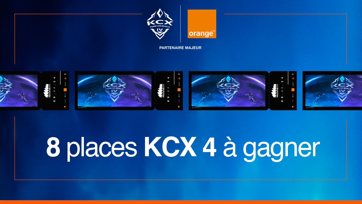 [CONCOURS] 

Pour fêter notre partenariat avec le #KCX4, on a décidé de vous mettre bien et de vous faire gagner 8 places en catégorie OR ! 

Pour participer :

🔁 RT ce tweet
🧡 Follow <a href="/RushEsport/">Rush Esport</a> et <a href="/KarmineCorp/">Karmine Corp</a>
💠 Mentionne la personne que tu veux emmener avec toi