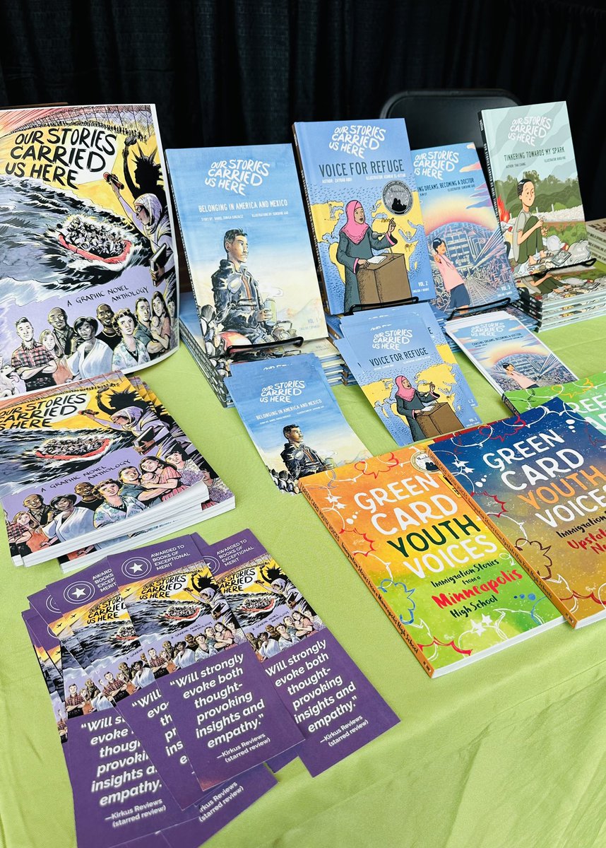 GreenCardVoices's tweet image. Visit the Green Card Voices booth at @WIDA_UW! We excited to connect with you! 

#WIDA2024 #weneeddiversebooks #immigrantstories