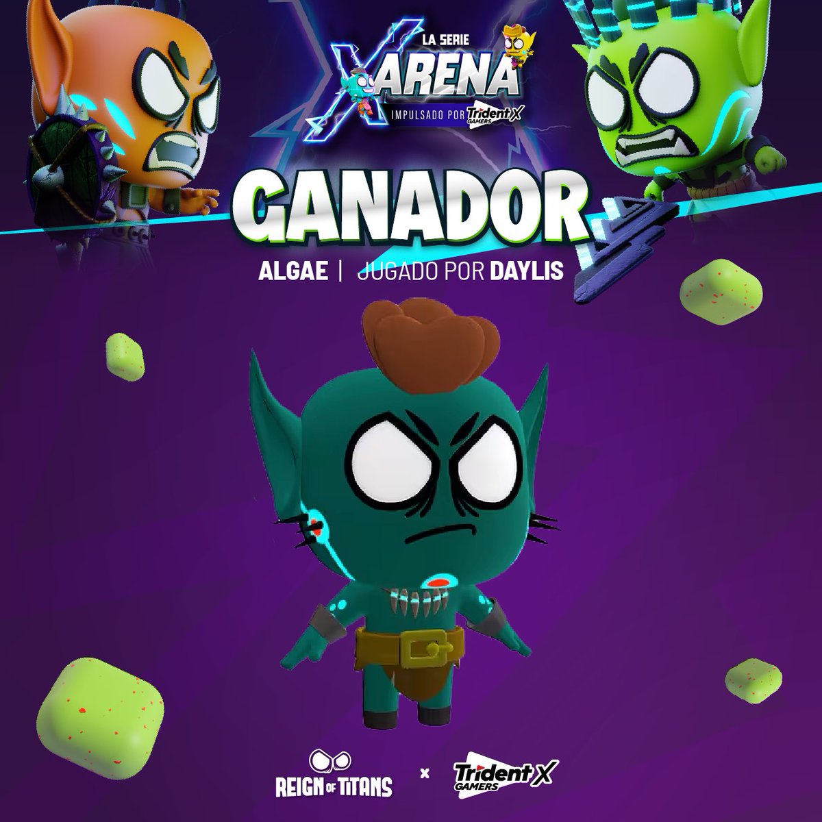 ReignOfTitansLA's tweet image. El conquistador en Colombia ⚔️

Daylis llevo a su Titán al podio más alto del #SOFAEvent en la #TridentXArena para gritar CAMPEÓN 🥇

Felicitaciones por este gran logro para el recuerdo 🏆