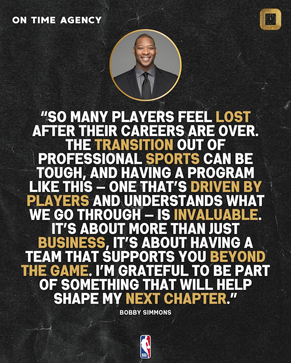 Bobby Simmons on why the Next Chapter Division is so important for athletes. 🏀 It's not just about business — it’s about having the right team by your side, right on time, going beyond the game. ⌚ #NextChapter #NBA