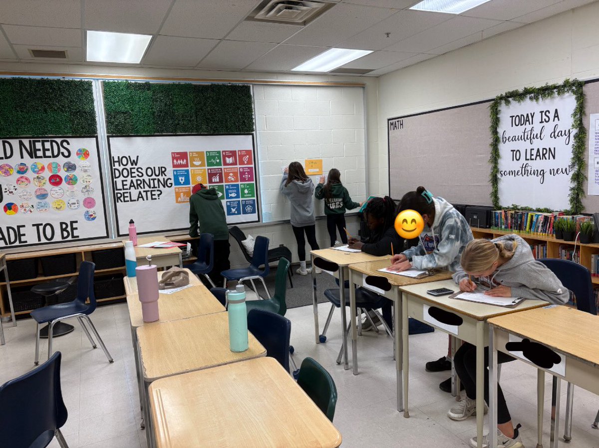 msbbartlett's tweet photo. Teamwork makes the dream work. 

We’ve been busy studying in groups, completing math stations, and working together to solve task cards in preparation for our quiz tomorrow. 

#StudySkills https://t.co/vB76LA8MZm