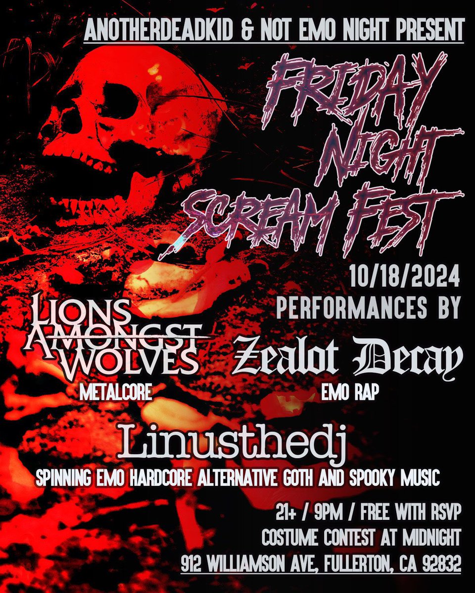 This Friday at Mi Vida Loca Bar in Fullerton! 
#oc #dtf #Fullerton #nightlife #livemusic #divebar #metal