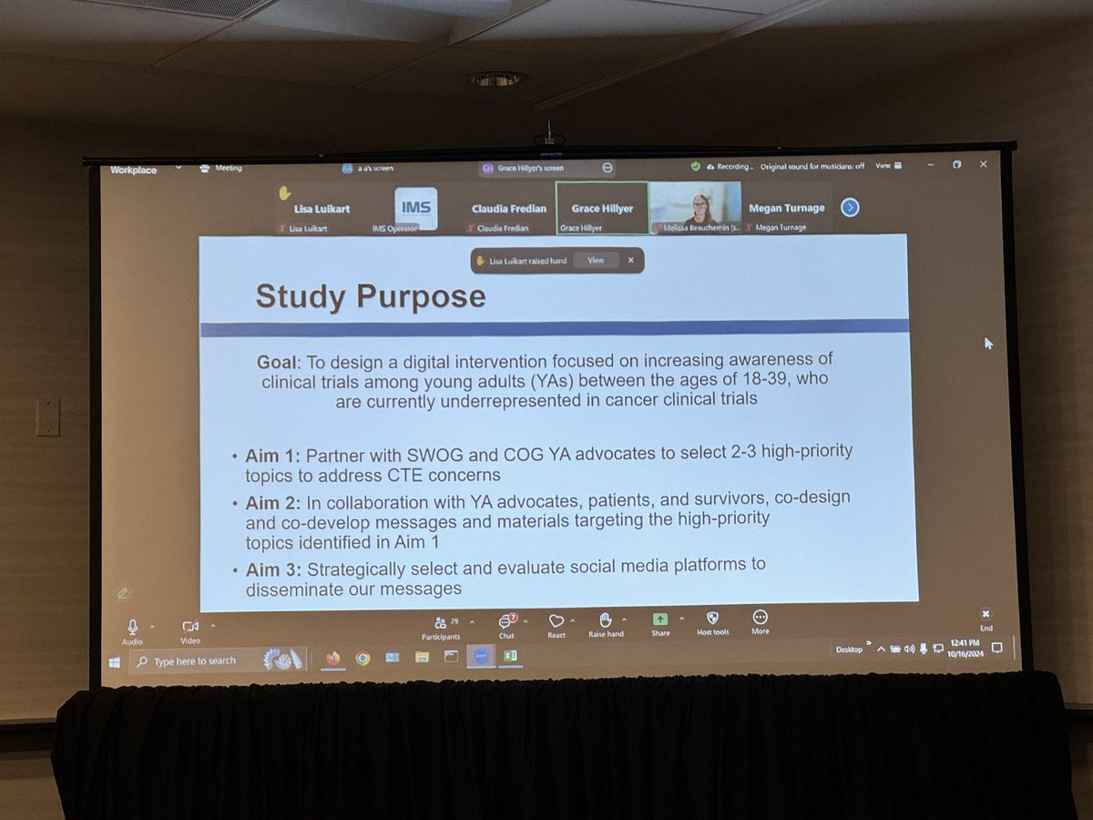 kgunturuMD's tweet image. Incredible collaborative work by patient advocates to increase engagement of AYA in clinical trials @SWOG #SWOGONC @ARosen380 @marklewismd