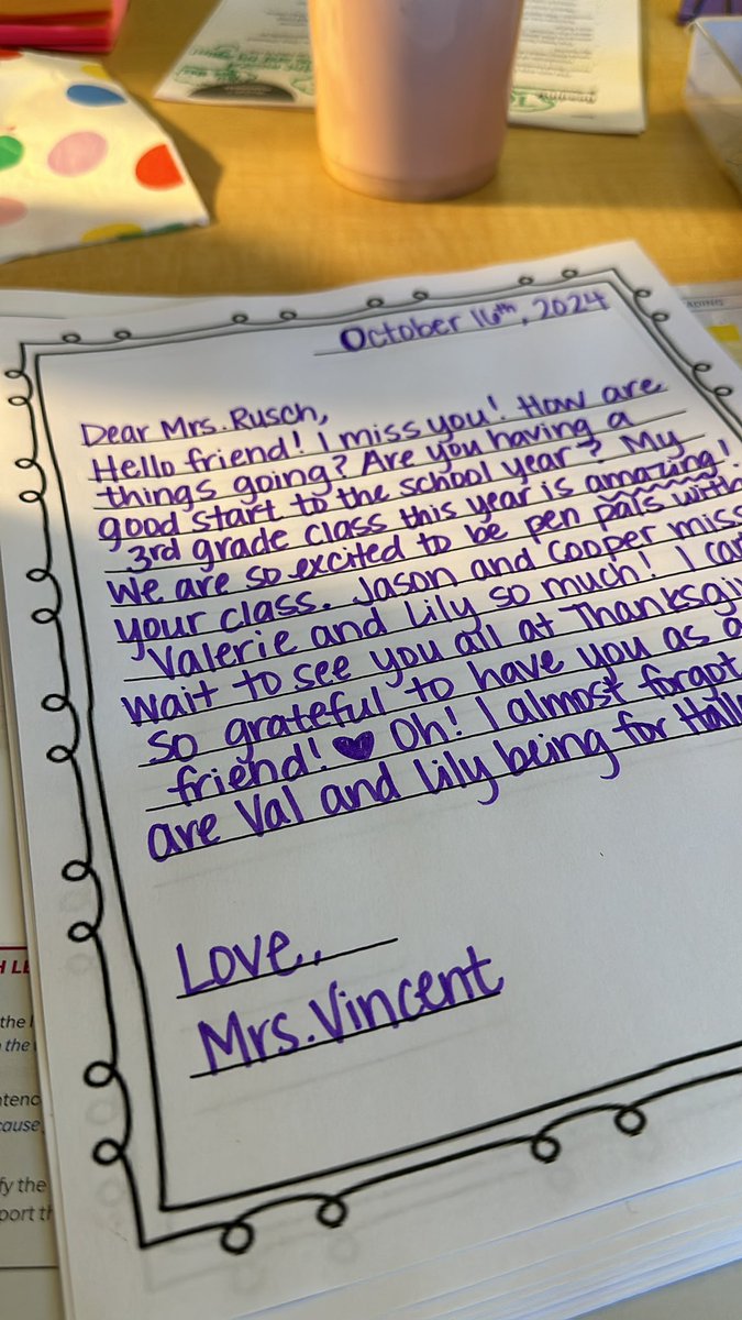 Even moving across the country couldn’t stop us from working together… 🥰 3rd grade pen pal letters heading to Mrs. Rusch (former Patton teacher) in Texas! 💌📫 <a href="/AHSD25Patton/">Patton Elementary</a> <a href="/ahsd25/">ArlingtonHeightsSD25</a>