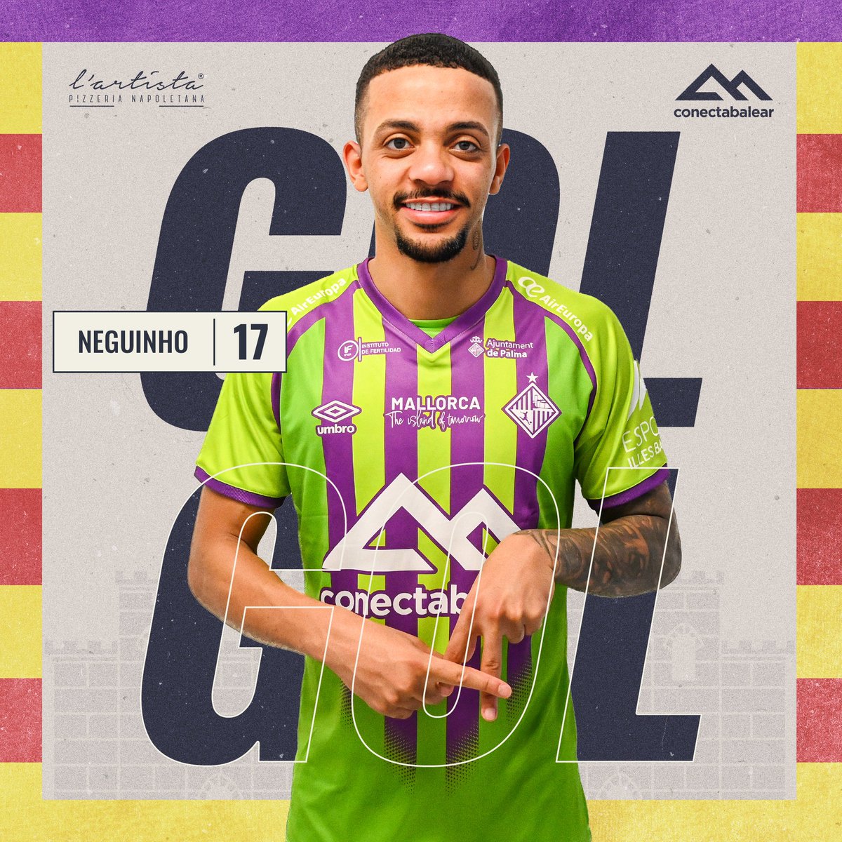 ⏰ 14’ | 2-0

𝐆𝐎𝐎𝐎𝐎𝐎𝐎𝐎𝐎𝐎𝐋‼️ ¡Qué golazo de Neguinho! Disparo del campeón del mundo directo a la escuadra de la portería de Gus para doblar la ventaja

⚽️ <a href="/lartistagroup/">L'Artista Mallorca</a>

#PrimeraDivisiónFS
#PalmaPeñíscola
#IllesBalearsPalmaFutsal