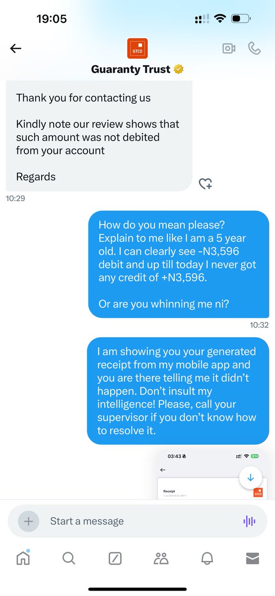 hopeogbons's tweet photo. @AyshaHamman @gtbank I was robbed in broad daylight by the institution (@gtbank) supposed to protect me (my money). https://t.co/HmYn9sjYqS