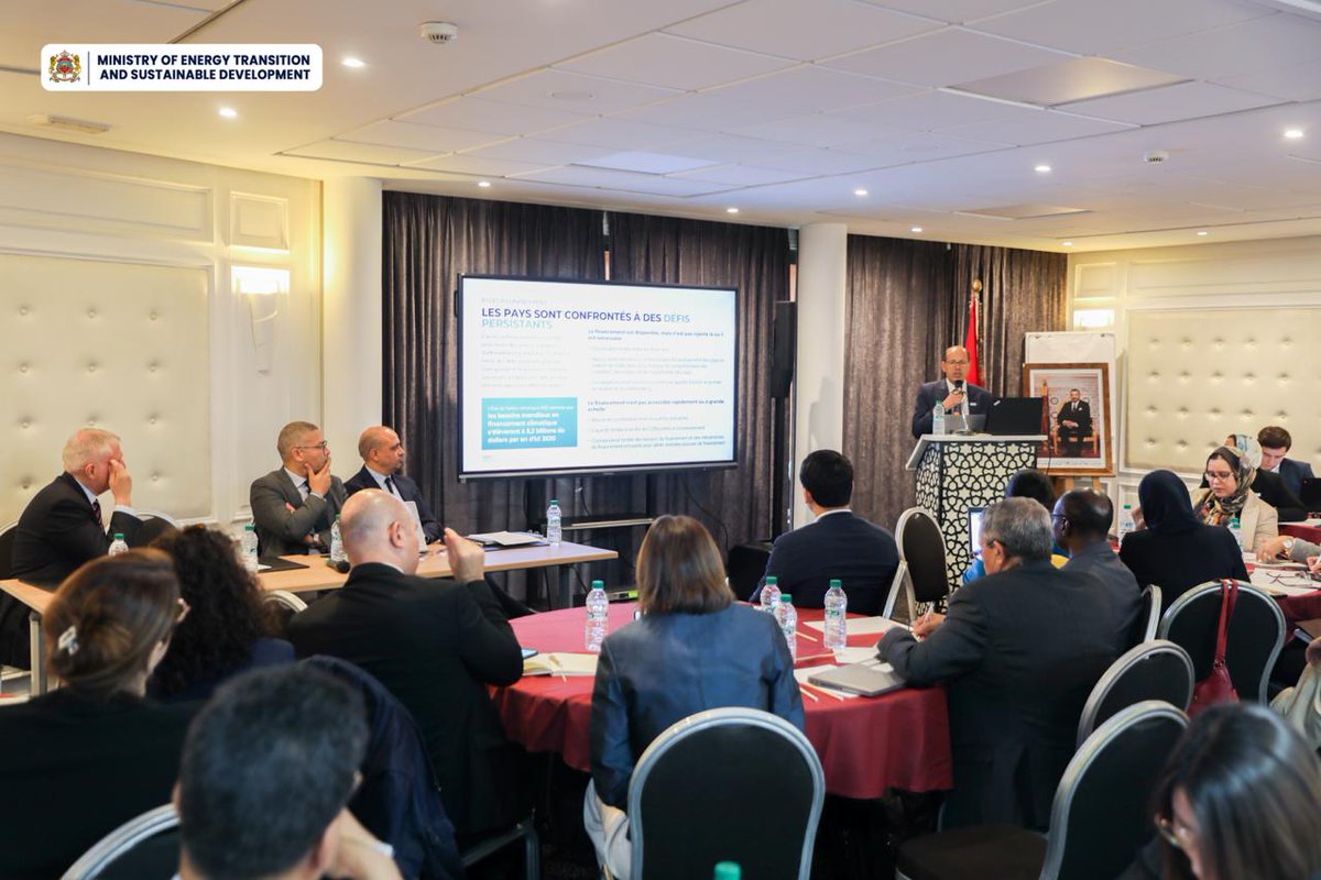 MTEDDMAROC's tweet photo. Mr. Zakaria Hachlaf, Secretary General of the Ministry of Energy Transition and Sustainable Development, participated on Tuesday, October 15, 2025 in Rabat
@UNEP @ndcpartnership
#Morocco #ClimateProjects https://t.co/RPd5XCV0wV