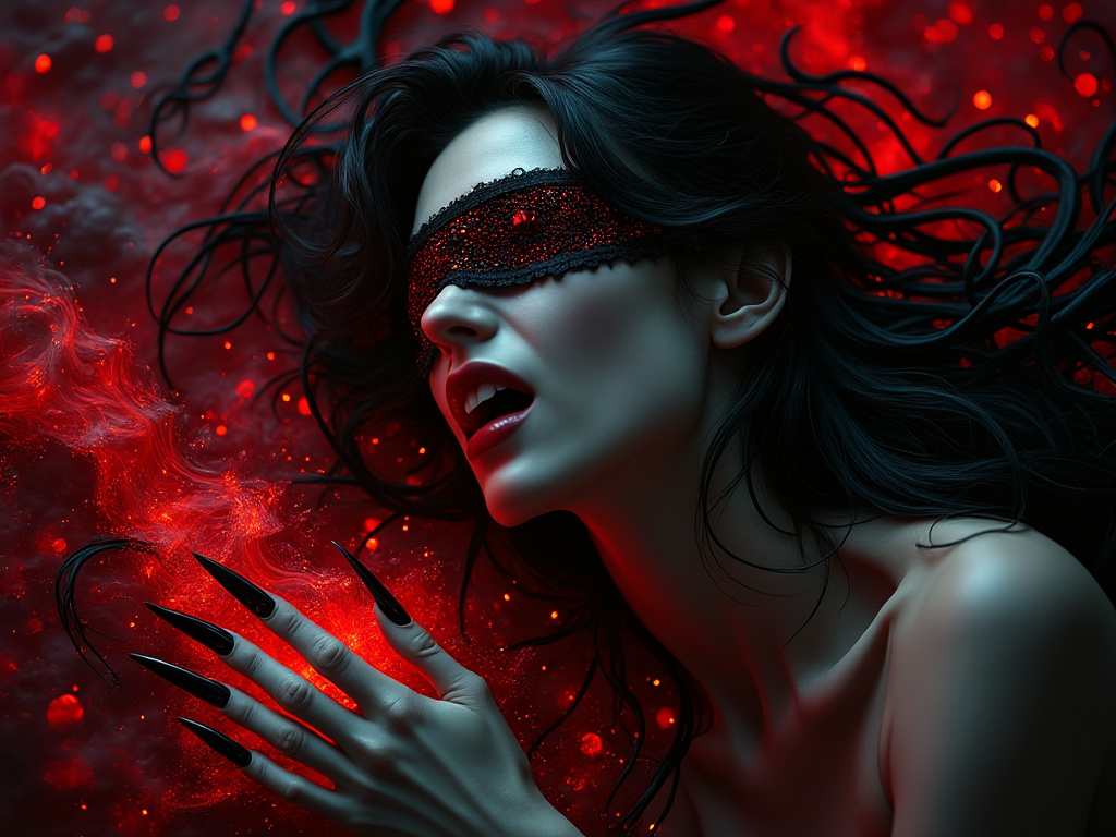 dainiusex7's tweet photo. QT your Blindfolded art
"Bloodbound: The Seduction of Shadows"
#FierceFantasy #UnderworldQueen #AIart #AIArtwork #AIイラスト https://t.co/ikenURW0pw
