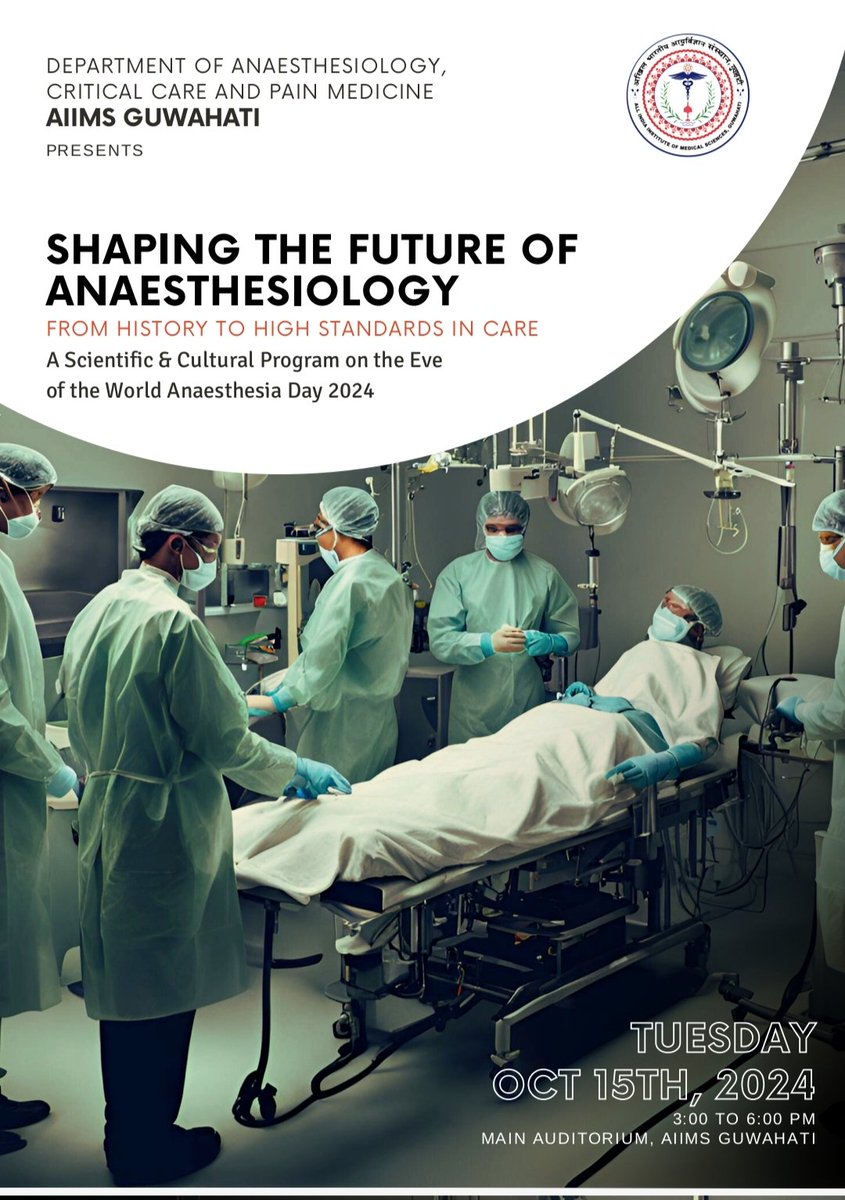 DKBhere's tweet photo. On the occasion of World Anesthesia Day, the Department of Anesthesiology, Critical Care and Pain Medicine organized a scientific and cultural evening for all faculty, staff and residents @AIIMS_Guwahati @DrAnkurKhandel1 @icu_bug https://t.co/XfiacACOei