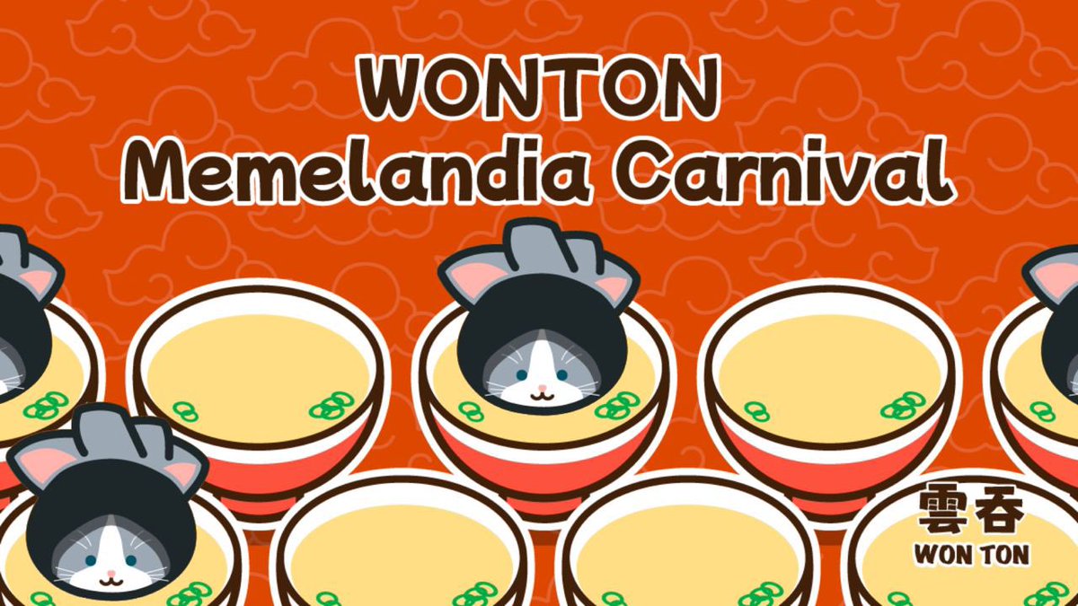 🐈‍⬛ The ResistanceCat army is heading to TON’s Memelandia Carnival alongside our spicy partner <a href="/WONTONorg/">WONTON 🥟</a> 😼🍜🔥 

Want to grab some $RECA? Here's your chance! 🪂
1️⃣ Join the WONTON Miniapp ➡️
t.me/WontonOrgBot/g… 
2️⃣ Score Mystery Boxes and reveal your $RECA &amp; $WONTON