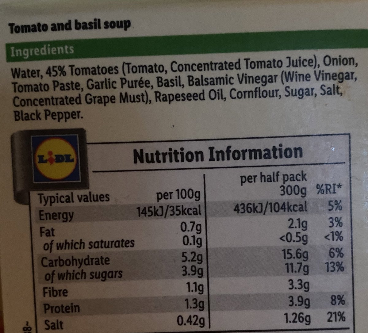 OrmerodChloe's tweet photo. Am I right in thinking this soup is free? @NSPKU @MetabolicsBCH #pku https://t.co/iUam1C2SK8