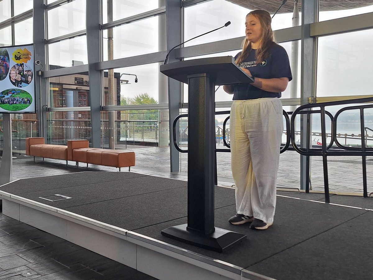 TimBirchWild's tweet photo. Inspiring speeches from young people at #Senedd today about their hopes for #nature recovery in Wales and what @WelshGovernment need to do to restore wildlife. Politicians present heard them loud and clear! @huw4ogmore @CThomasMS @WTWales @CraigBennett3 @IoloWilliams2 @WTWales https://t.co/1j6i3FvyPh