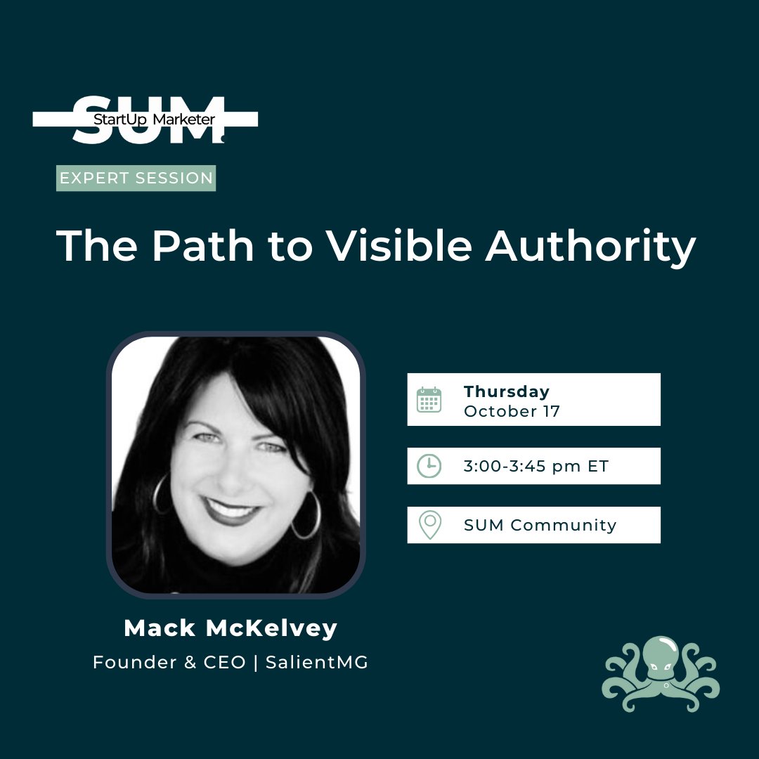 Curious about amplifying your expertise? 🔥

Join <a href="/SalientMG/">SalientMG</a> CEO <a href="/mackmckelvey/">Mack</a> tomorrow @ 3 pm ET for "The Path to Visible Authority." Learn how to build #thoughtleadership, elevate your public profile, &amp; drive growth for your brand.

Join now to attend: lnkd.in/ecV8HpbN
